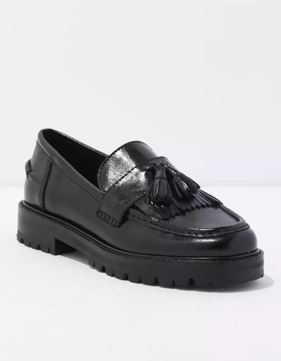 Loafers American Eagle Minka Noir Femme | MXP-40883631